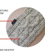 Wool Headband Cable Pattern One Size