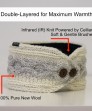 Infrared Knit Lined Wool Two-Tone Headband Double Layered Details