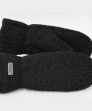 Women’s Bouclé Warm Mittens Black